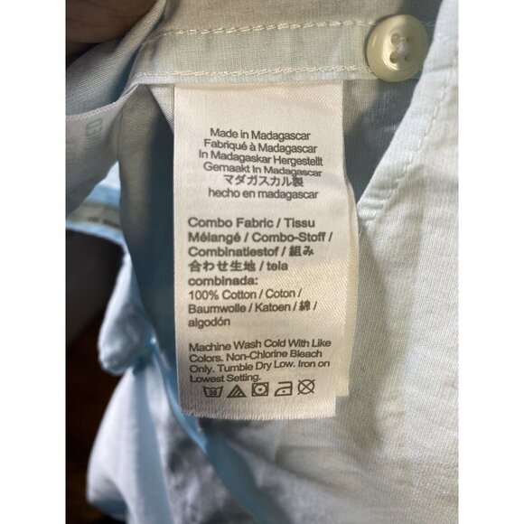 J.CREW Mens Slim Secret Wash Cotton Poplin Shirt 100s 2-Ply Yarns Button Up Sz L - Picture 4 of 6